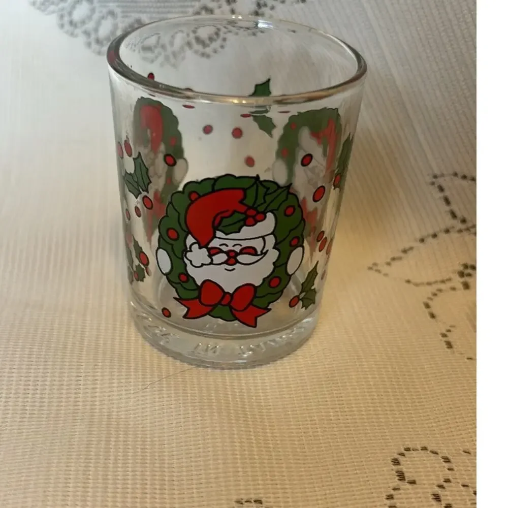Vintage Christmas Votive Lot- Porcelain and Glass Made in Brazil and Thailand